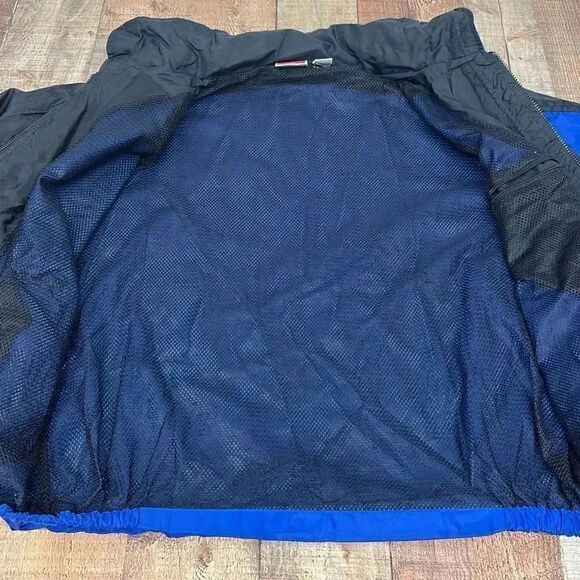 Vintage Marlboro Windbreaker Jacket Blue Full Zip Hooded Men’s - Picture 6 of 12